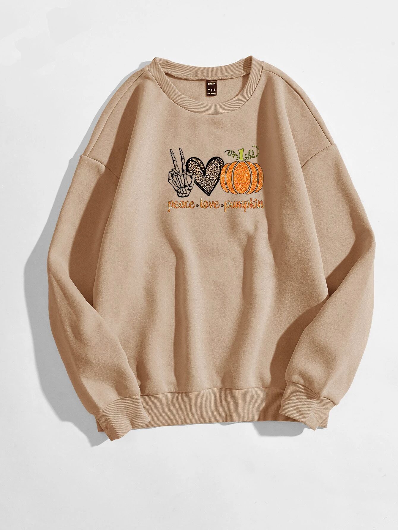 Halloween Print Drop Shoulder Sweatshirt | SHEIN