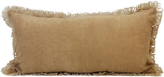 Throw Pillow - Tartan by Donna Sharp - Traditional Decorative Throw Pillow with Fringed Pattern -... | Amazon (US)