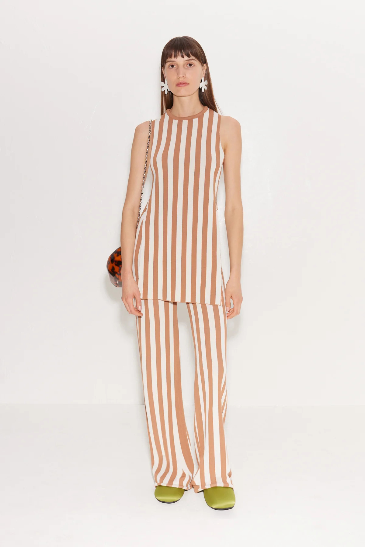 Knits
           By Jabber Pant in Tan Stripe | Simon Miller