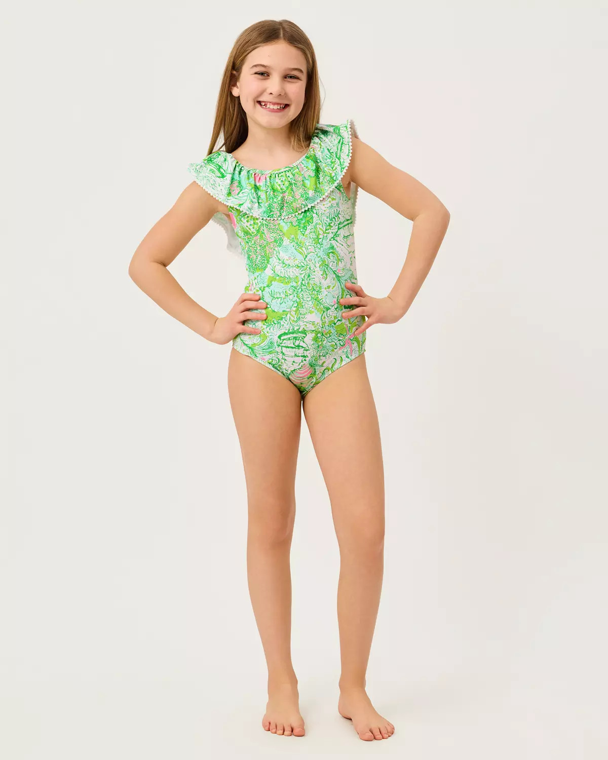 Lilly | Janie and Jack Girls Fallon Swimsuit | Lilly Pulitzer