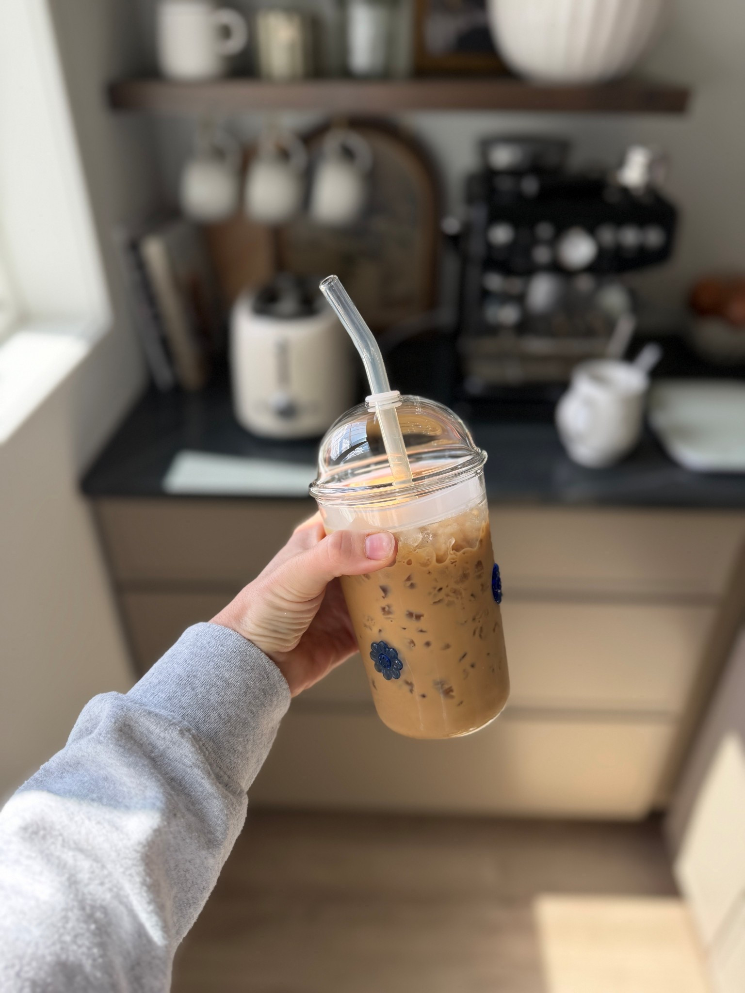 Under $9 glass coffee cup 💙

#LTKmomlife #LTKHome