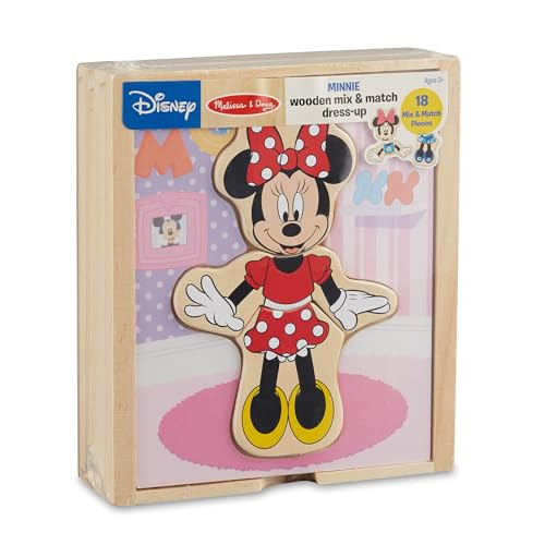 Melissa & Doug Disney Minnie Mouse Dress-Up Puzzle, 18 Pieces Mix and Match Outfits, Sorting & Matching Toy with Storage Case, Educational Puzzle for Toddlers Ages 3+ | Amazon (US)