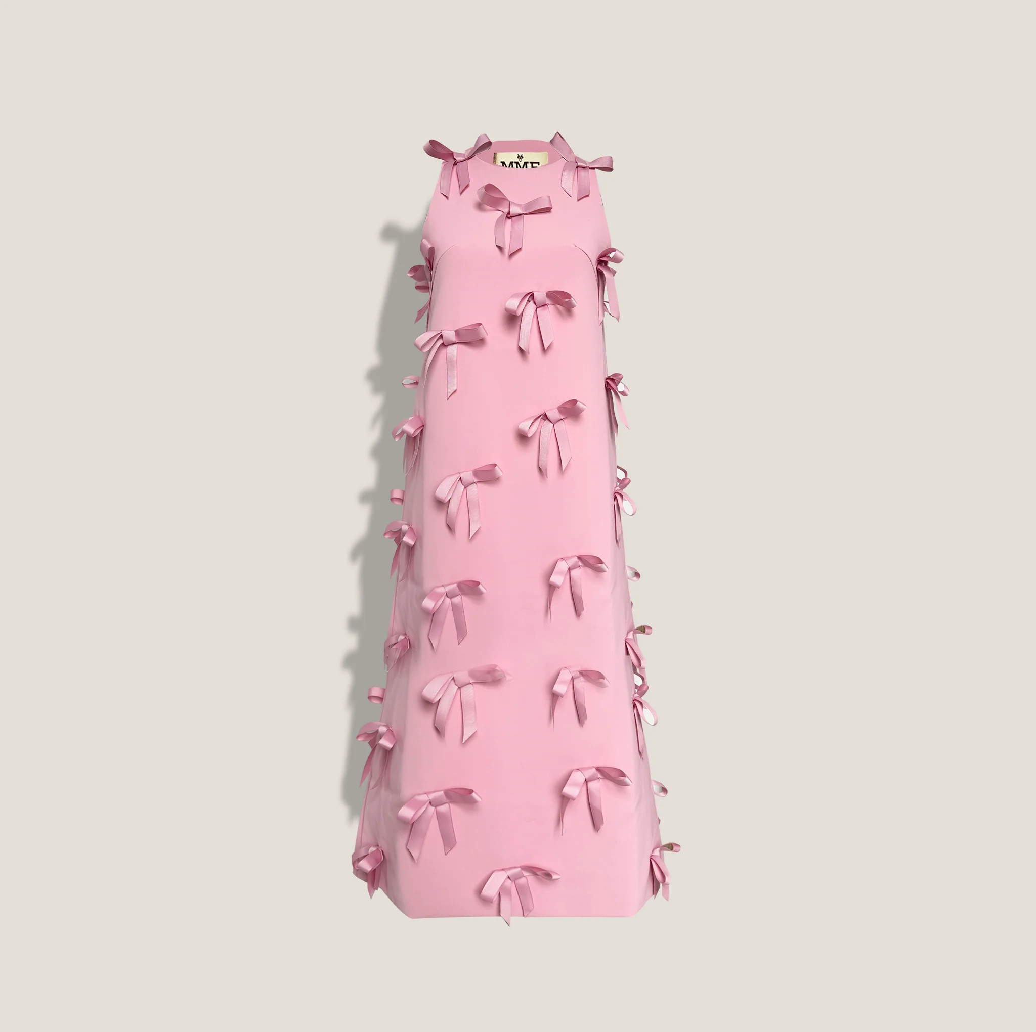 MME. Carlton Bow Garden Dress - ROSE | MME.MINK
