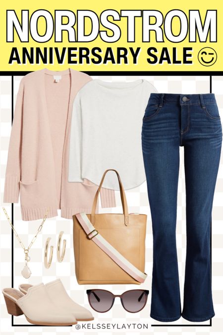 Nordstrom anniversary sale outfit idea!
Pink cardigan, wit & wisdom jeans, Madewell bag 

#LTKsalealert #LTKFind #LTKxNSale