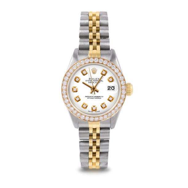 Pre Owned Rolex Datejust 6917 w/ White Diamond Dial 26mm Ladies Watch (Certified Authentic & Warr... | Walmart (US)