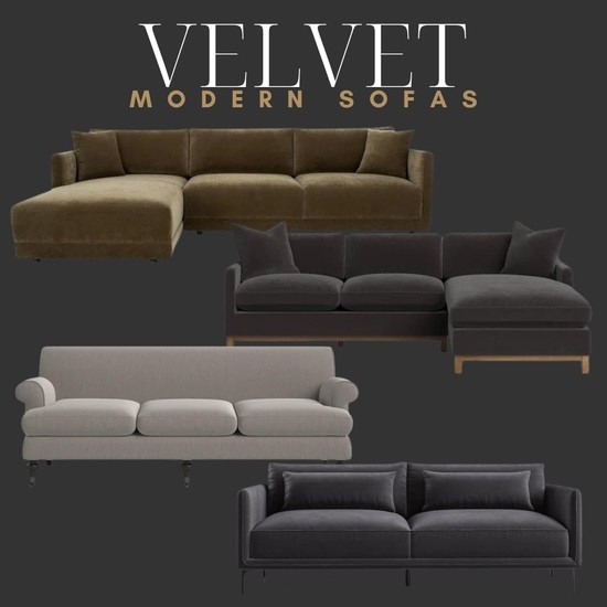 Modern velvet sofas!

#LTKSeasonal #LTKHome