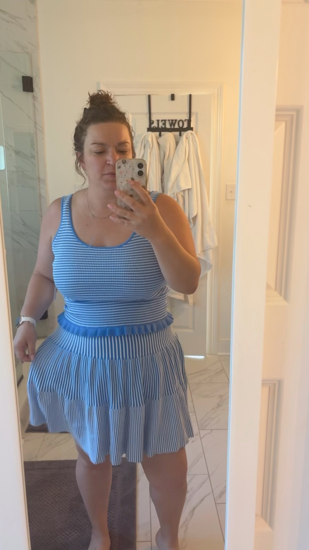 These pieces are so cute for summer, but might be better separated than together for a body like mine 

5’6 
Size 14/16 
XL in top & skirt

#LTKmomlife #LTKSeasonal #LTKMidsize