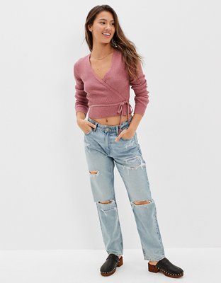 AE Ballet Wrap-Around Sweater | American Eagle Outfitters (US & CA)