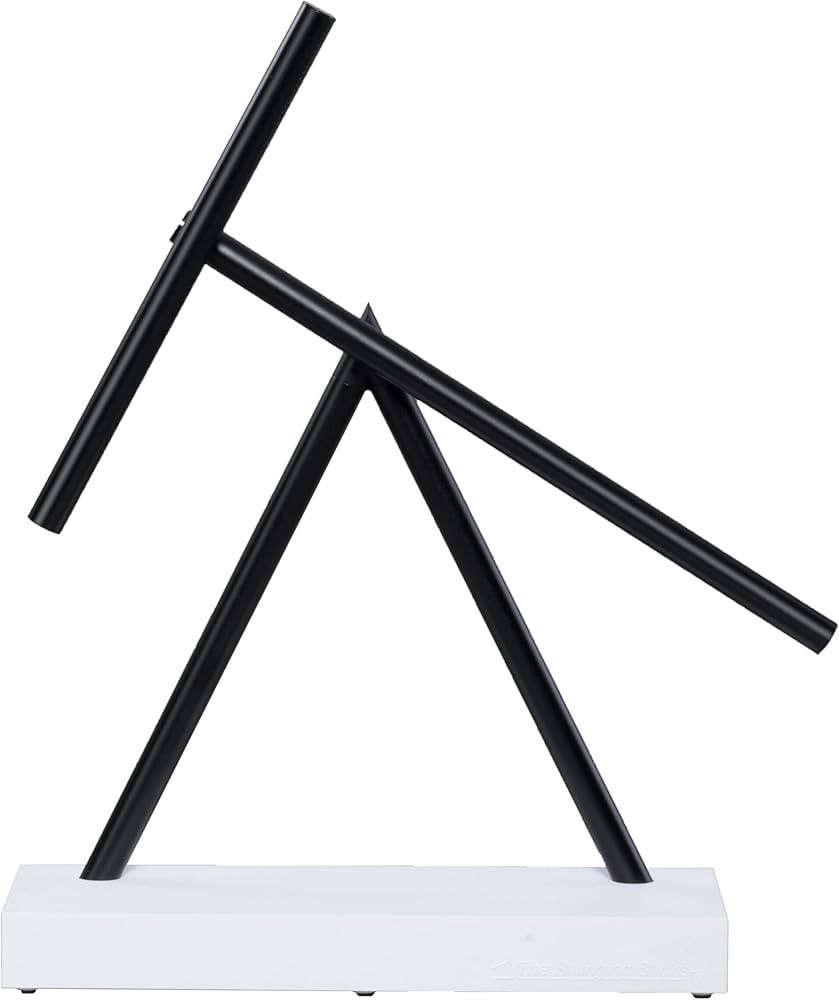 The Swinging Sticks Kinetic Energy Sculpture - Desktop Toy Version (White/Black) | Amazon (US)