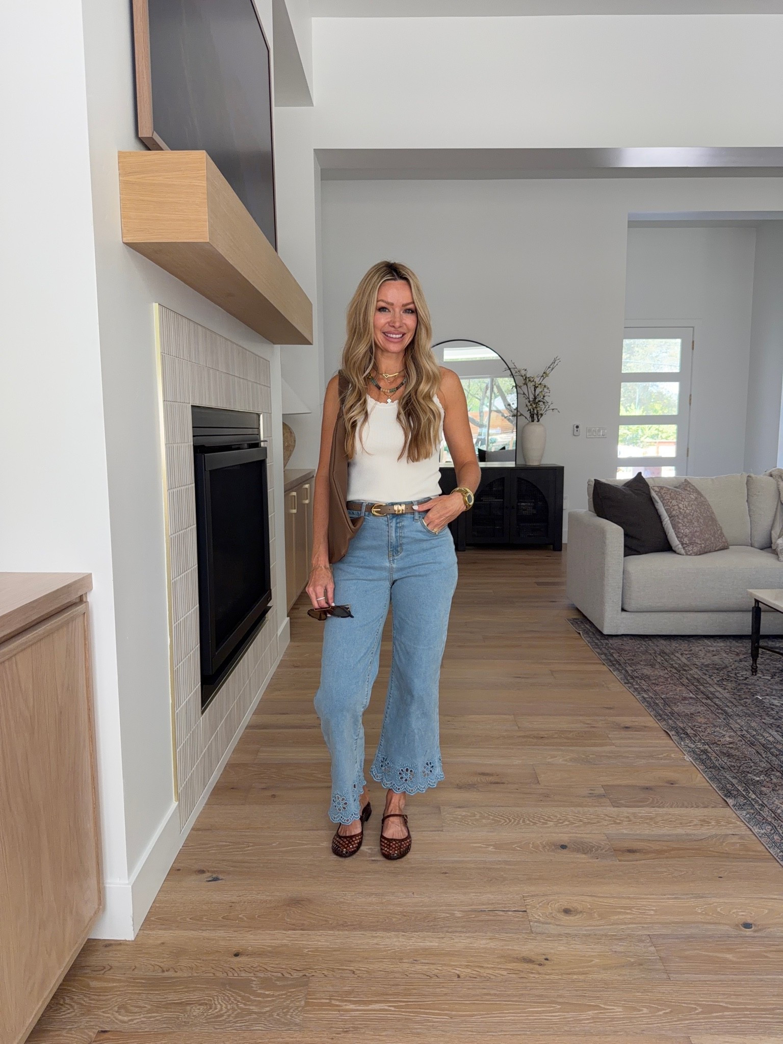 The Amazon fall denim and outfit haul with the cutest unexpected details 🤎 comment AMAZON and I’ll send you the details 

I’m always looking for pieces that feel easy and wearable but still make a basic outfit feel special—and every one of these looks does exactly that.

The rust-colored wide-leg pants are such a pretty way to transition into fall, the floral jeans make a simple top instantly more fun, and those eyelet hems on the blue and black denim are seriously the cutest detail. These are polished enough for the classroom or office but still comfortable and casual enough for everyday wear.

Save this Amazon fall outfit haul for the next time you need an easy outfit that doesn’t feel boring. Which look would you wear first?

#amazonfashion #amazonfallfashion #falldenim #teacheroutfits #amazonoutfits