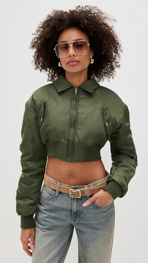 Essential Cropped Bomber | Shopbop