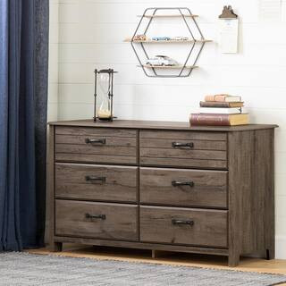 This item: Ulysses 6 -Drawer Fall Oak Dresser | The Home Depot