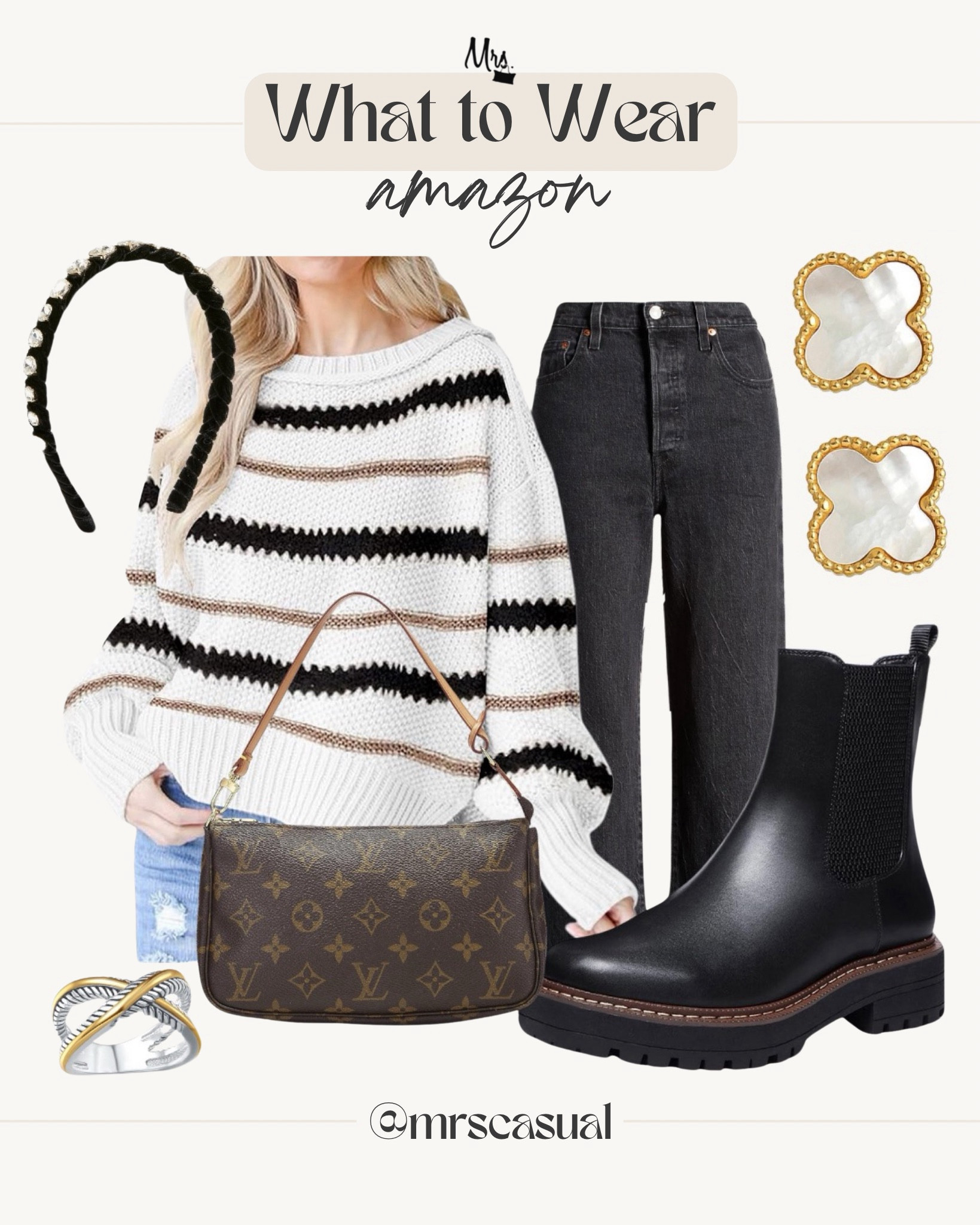 Love the black and brown colored stripes in this Amazon sweater 🙌🏻

#LTKFindsUnder50 #LTKStyleTip #LTKSeasonal