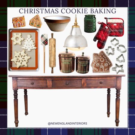 New England Interiors • Christmas Cookie Baking • Lighting, Table, Cookie Cutters, Rolling Pin, Baking Accessories. 🍪🎄🎅

TO SHOP: Click the link in bio or copy and paste this link into your web browser 

#newengland #gift #baking #cookie #cookies #santa #gold #red #green #silver #christmasdecor #christmas #holiday #traditional #farmhouse #kitcheninspo

#LTKHoliday #LTKhome #LTKfamily