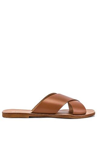 Total Relaxation Slides im Cognac Leather | Revolve Clothing (Global)