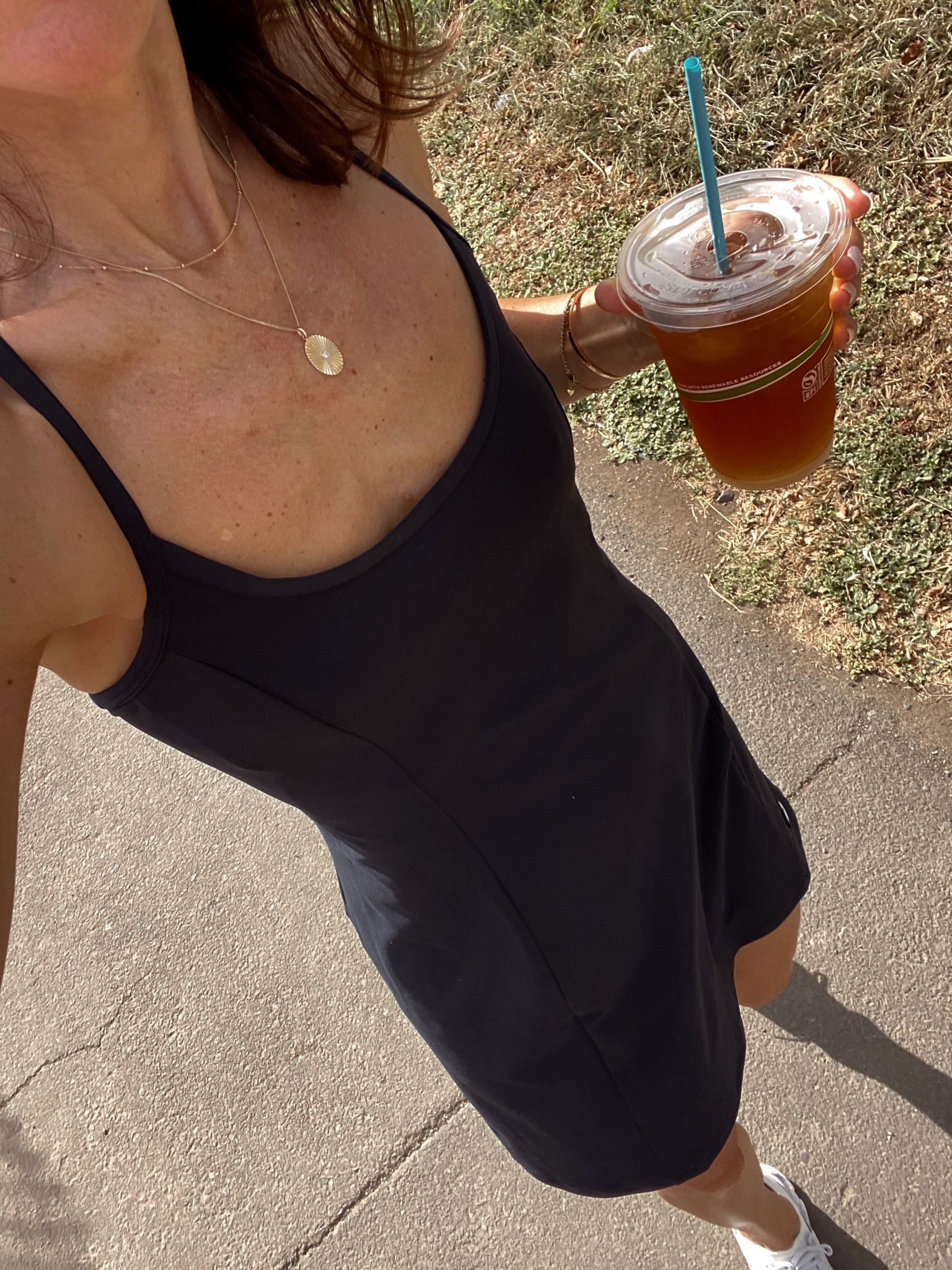 Workout dress for this morning’s walk for tea 
So comfortable can’t recommend more! 

#LTKstyletip #LTKfit