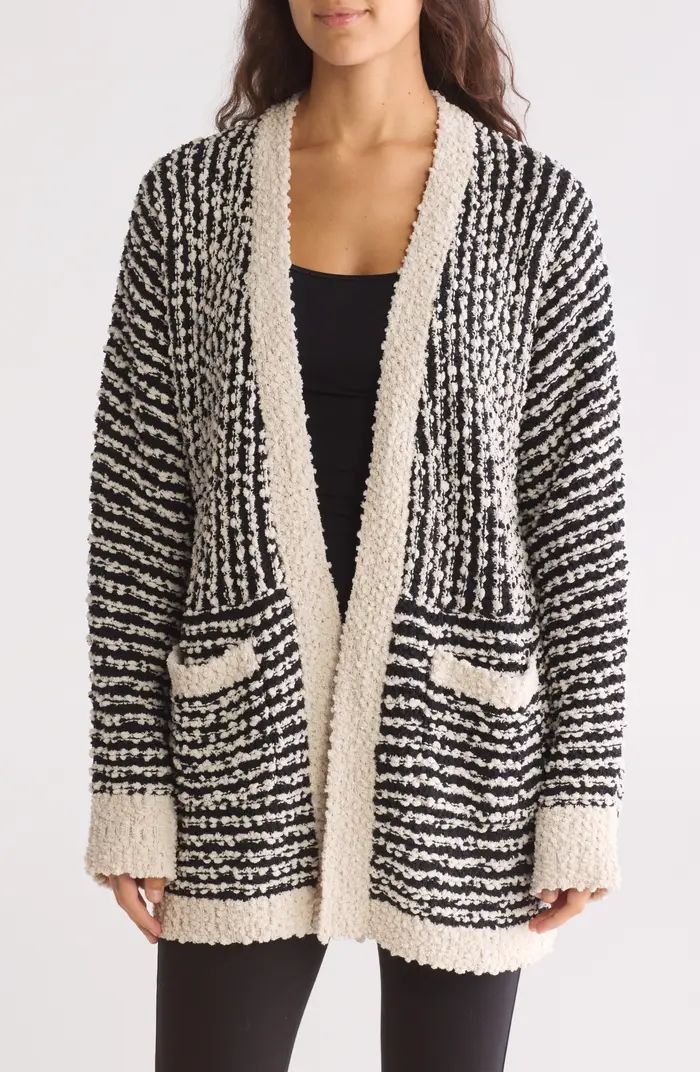 Bobeau Geometric Popcorn Boucle Cardigan | Nordstromrack | Nordstrom Rack