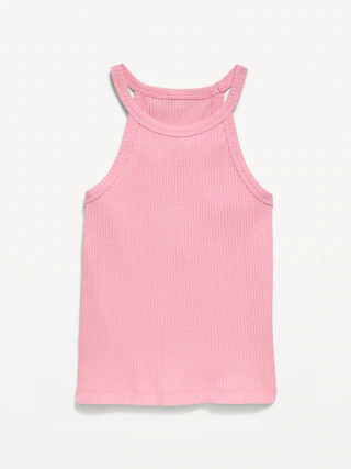 Fitted Ribbed Halter Tank Top for Toddler Girls | Old Navy (US)