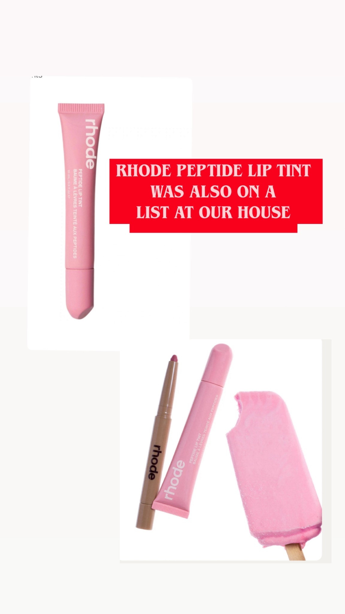 RHODE peptide lip tint 
Viral gift 
Beauty lover gift 
Stocking stuffers 
Gift for her 
Gift for daughter 

#LTKBeauty #LTKGiftGuide #LTKFindsUnder50