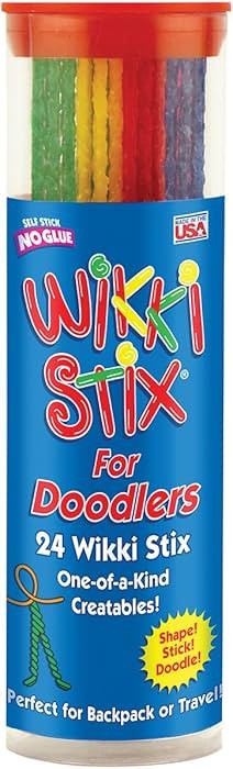 Wikki Stix for Doodlers - Kid's Travel Essential: Portable Creativity On-The-Go! Pack of 24 Wikki... | Amazon (US)