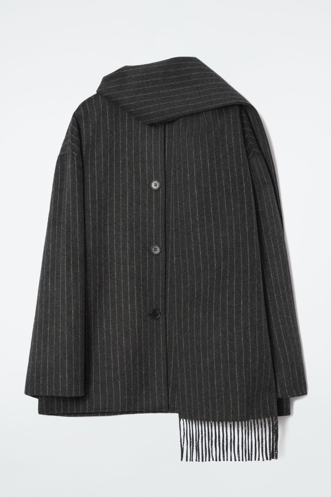 OVERSIZED WOOL-BLEND SCARF JACKET | COS UK