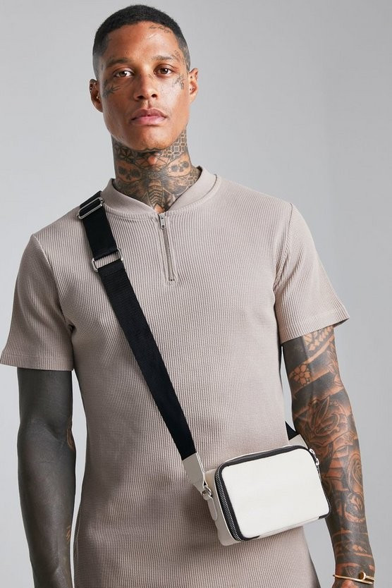 Smart Double Zip Box Bag | boohooMAN (DE, IE & UK)