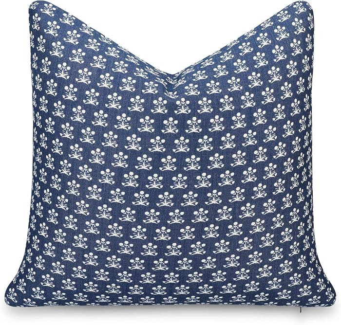 California Casual Coastal Indoor Outdoor Throw Pillow Cover, 22"x22" Water Repellent for Patio, B... | Amazon (US)