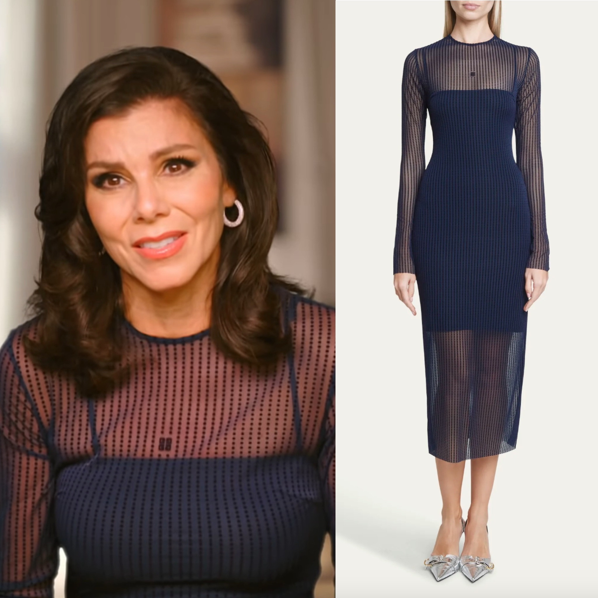 heather dubrow blue dress Heather Dubrow