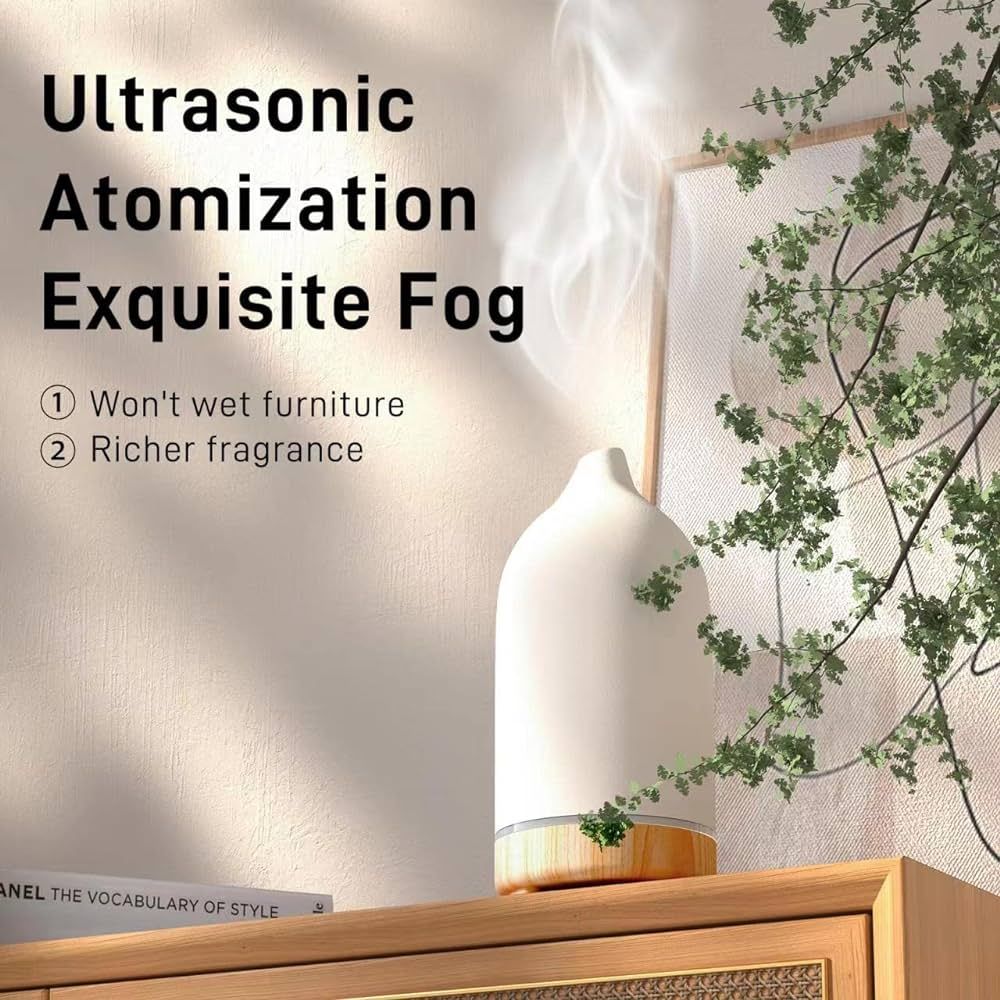 BOXING Ceramic Diffuser,Stone Essential Oil Diffuser, Ultrasonic Aromatherapy Diffusers,Essential... | Amazon (US)