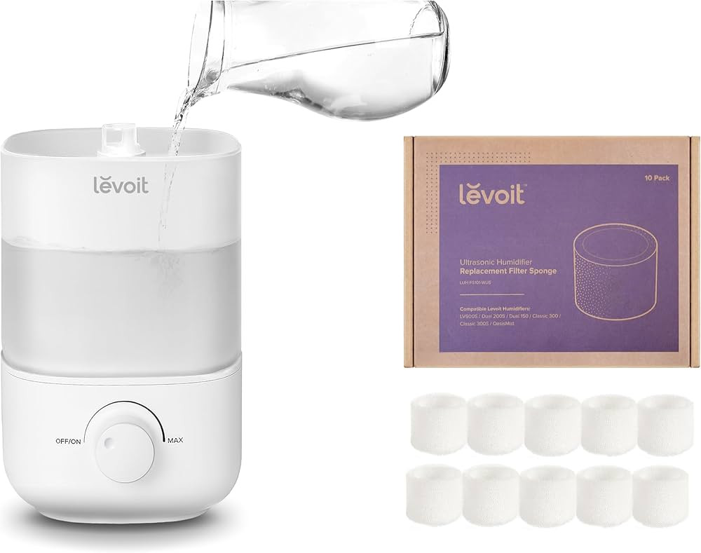 LEVOIT Top Fill Humidifiers & 10 Pack Replacement Filter | Amazon (US)