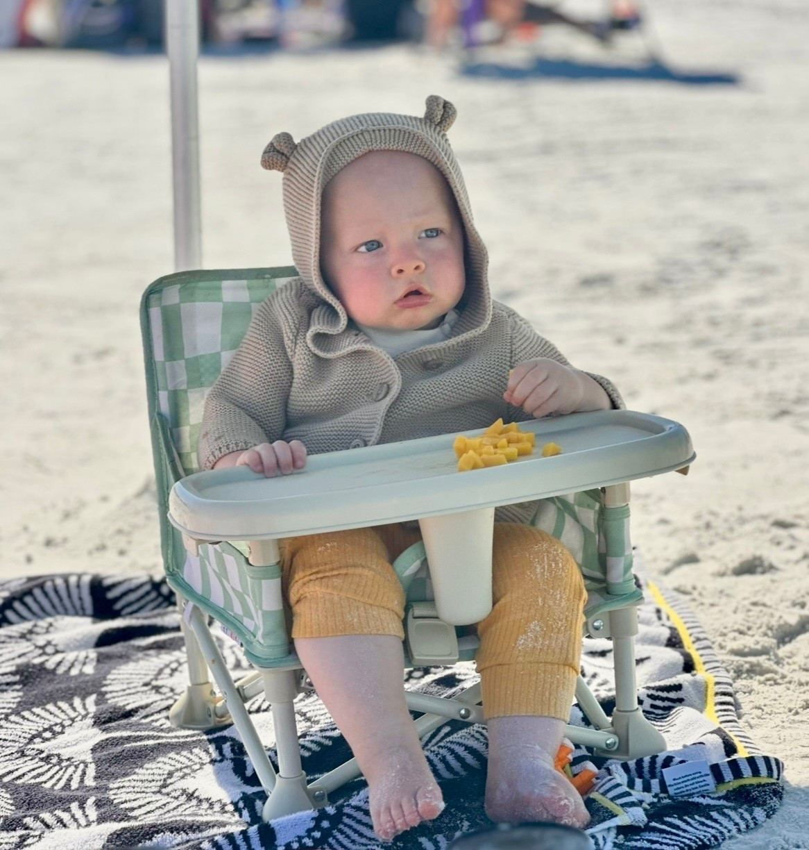 The most stylist portable baby seat! I absolutely love this chair, folds up easily and packs nicely into its matching bag. We use it all the time at the beach and for travel. Makes for a perfect baby shower gift!

#LTKBaby #LTKmomlife #LTKBump