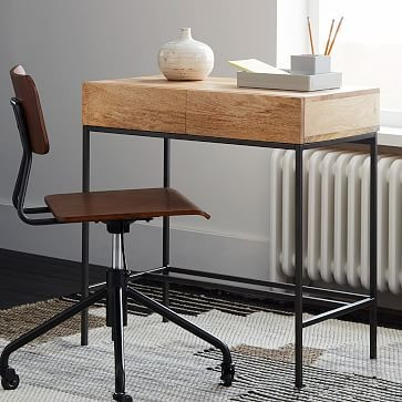 Industrial Storage Mini Desk | West Elm (US)