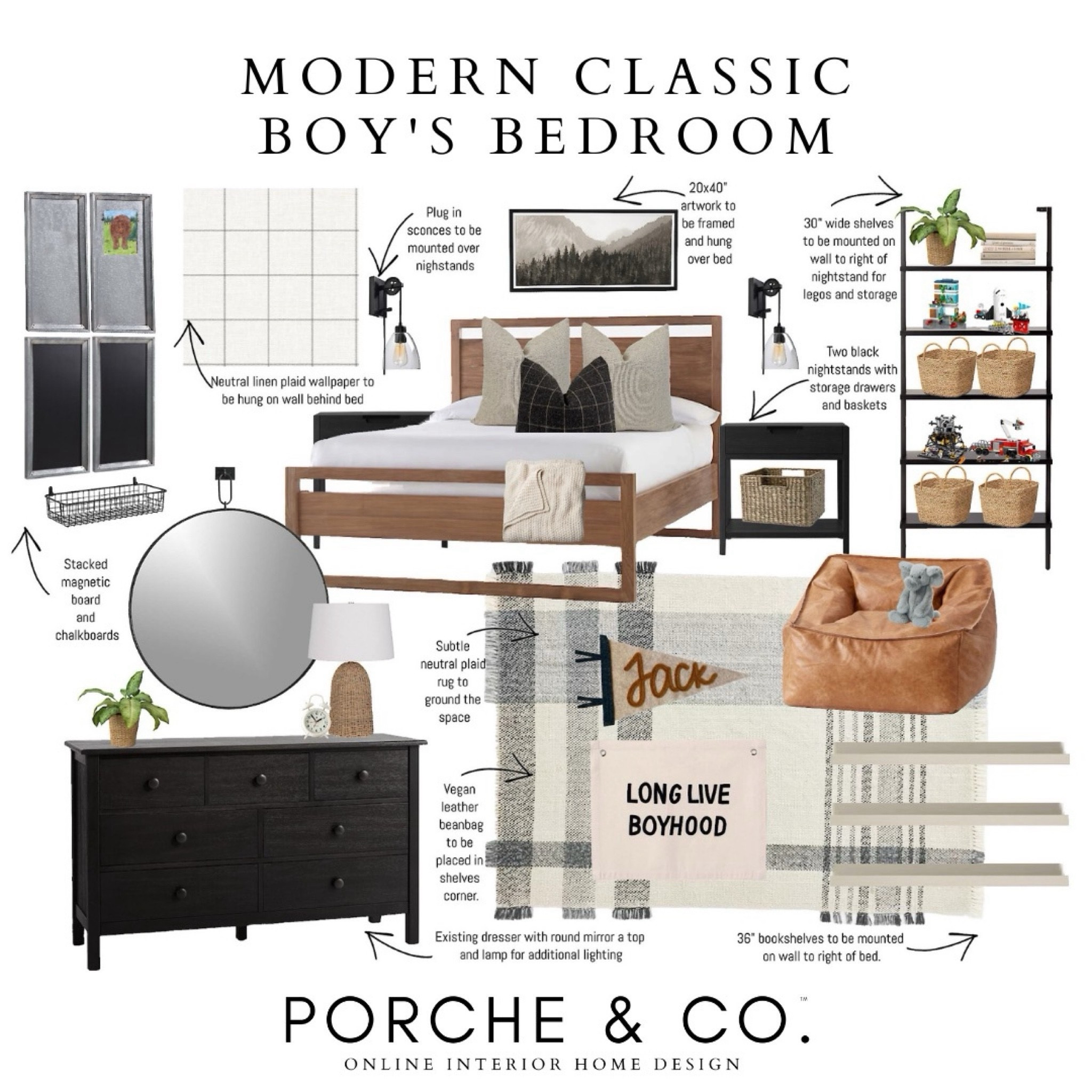 Boys bedroom design, boys room, kids room, modern classic design, boys 
#visionboard #moodboard #porcheandco

#LTKStyleTip #LTKBacktoSchool #LTKKids