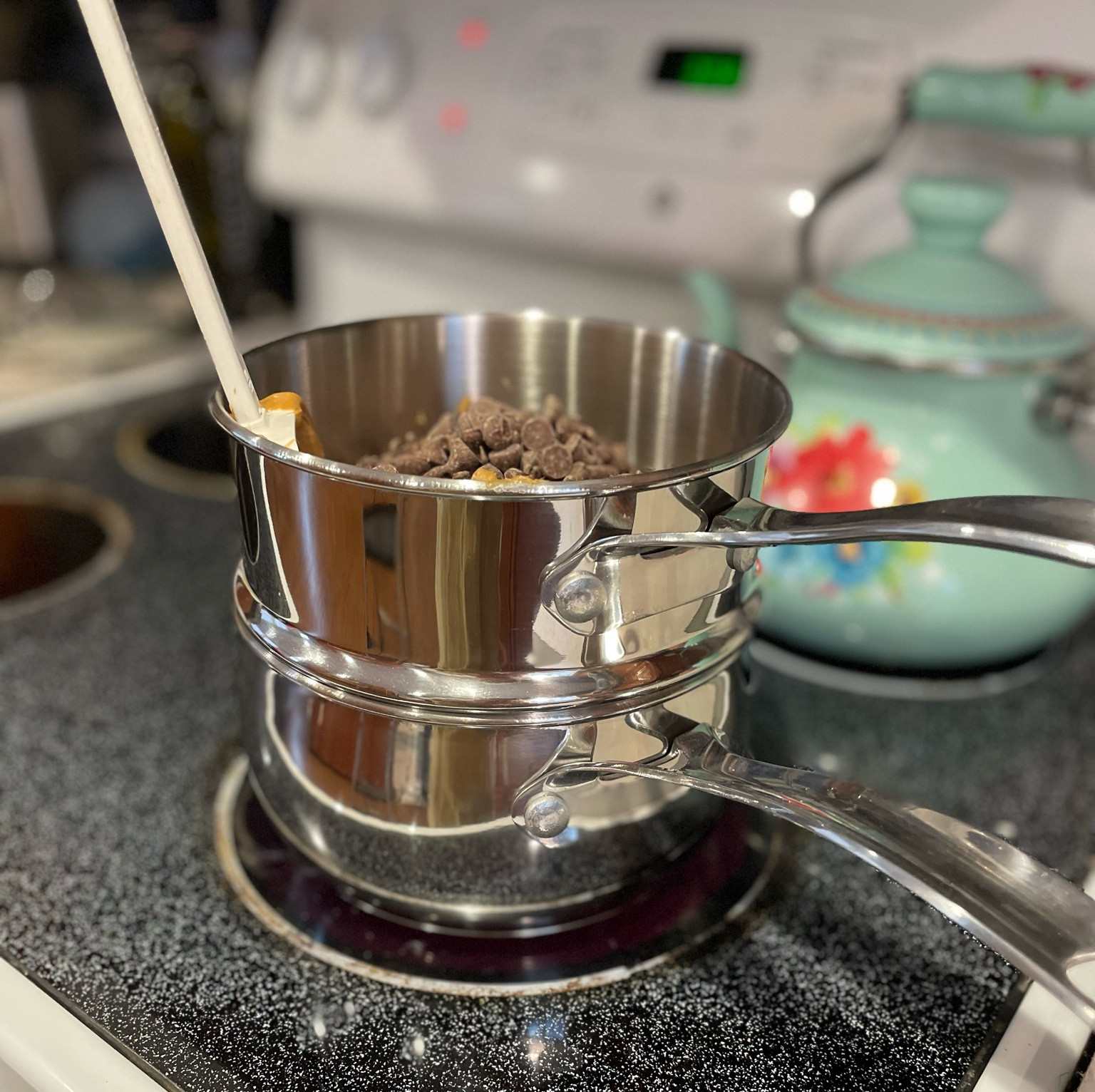 Double boiler. Perfect for melting chocolate for making puppy chow 🫶🏼🐶