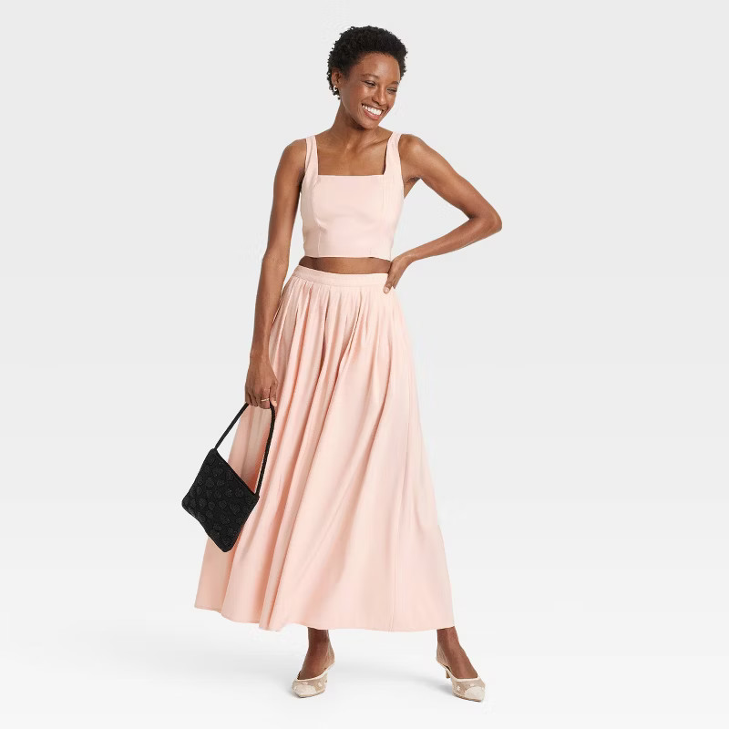 Women's Corset Tank Top - A New Day™ Light Pink XS | Target