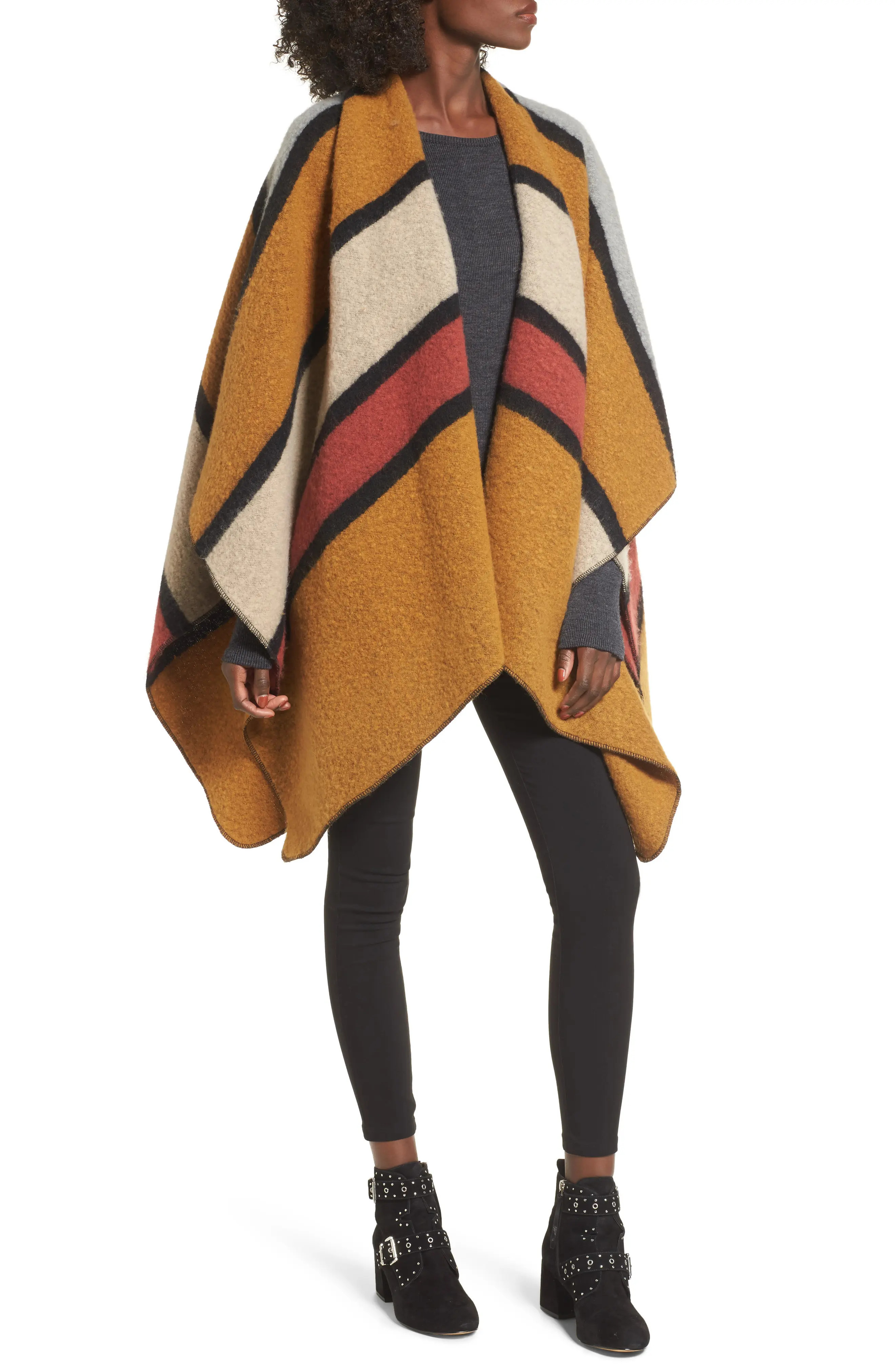 Colorblock Ruana | Nordstrom