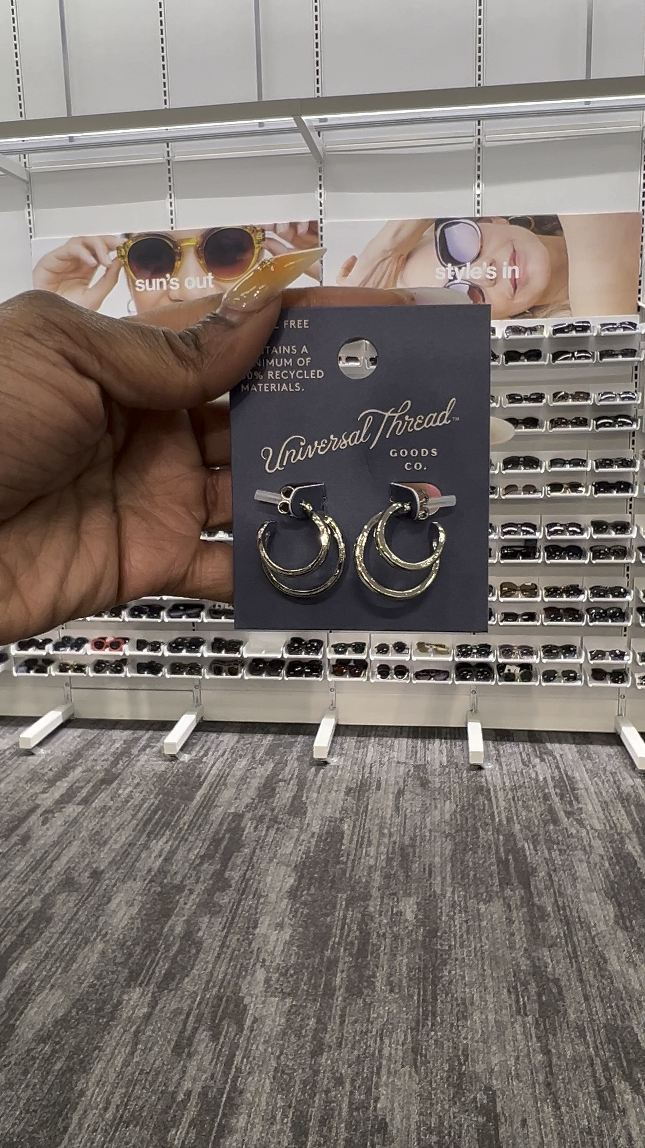 Double hoop earrings 

#LTKstyletip #LTKxTarget #LTKfindsunder50