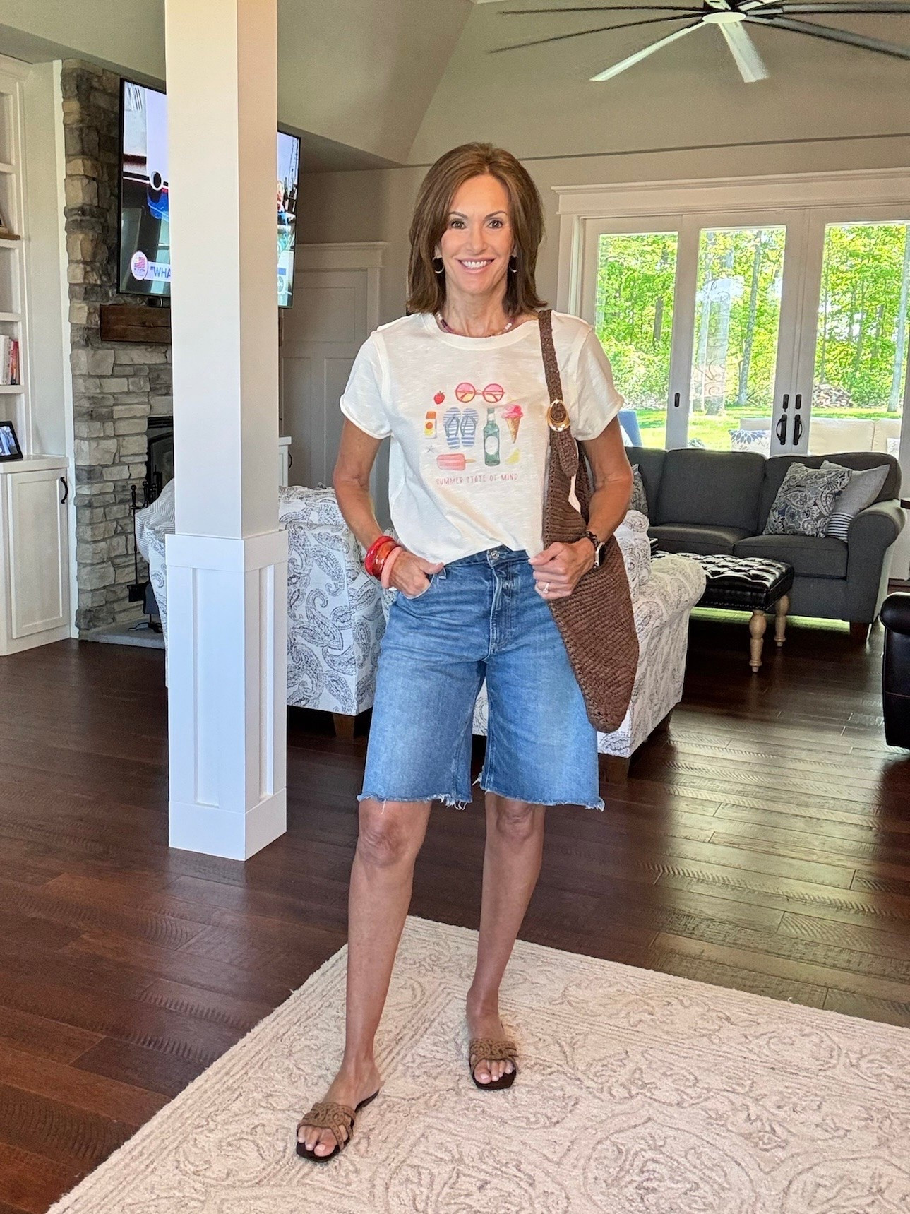 Use code ANTHRO20 at checkout. Linked similar shorts! 

Anthro, sale, outfit idea, styling tip, summer style, over 60 fashion, ageless style, Mother’s Day, vacation style, casual outfit, Bermuda shorts, graphic tee

#LTKSaleAlert #LTKSeasonal #LTKootd