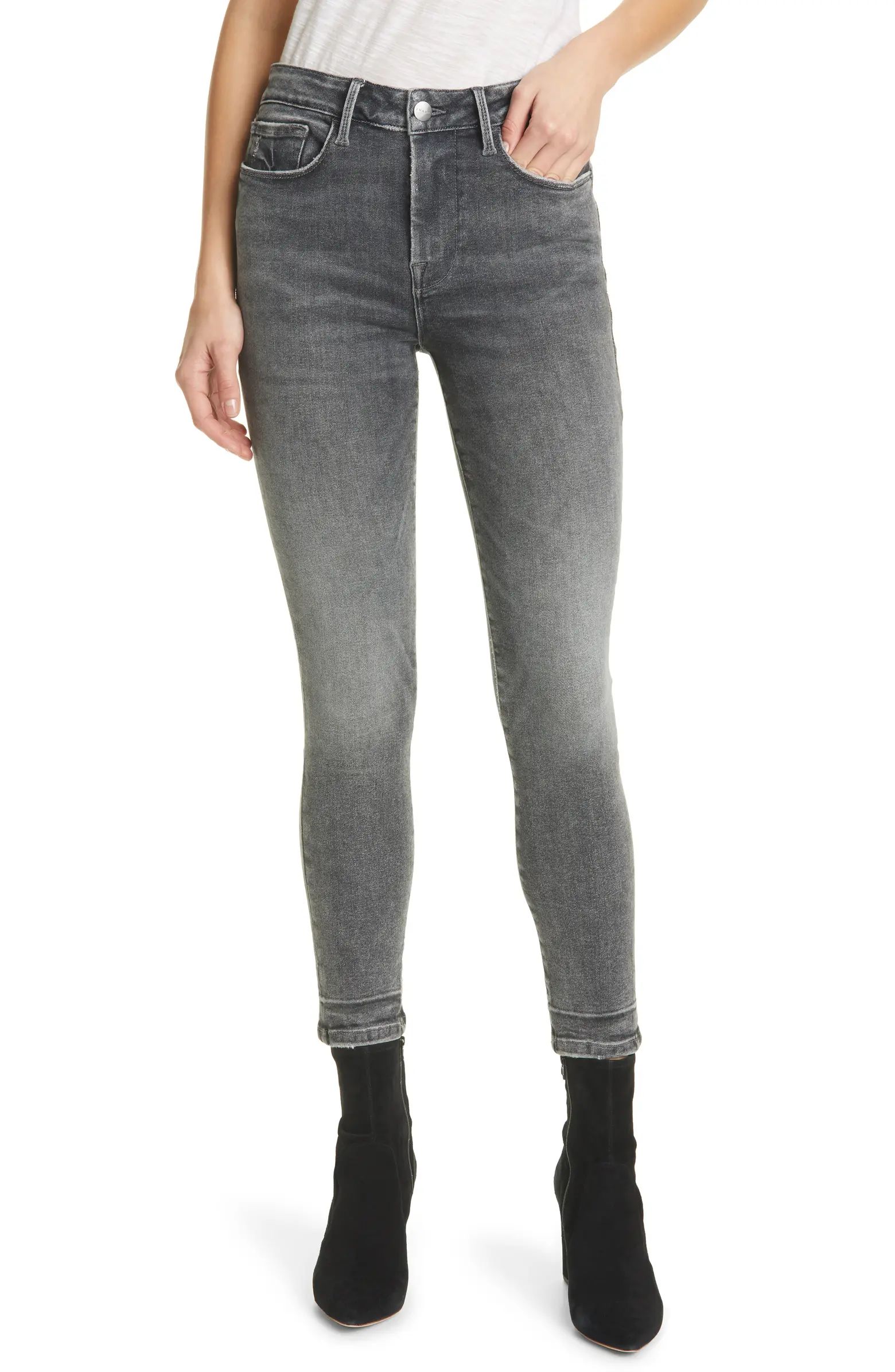 Le One High Waist Crop Skinny Jeans | Nordstrom