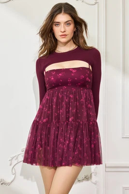 Pirouette Babydoll Dress - Fleur d'amour | POPFLEX