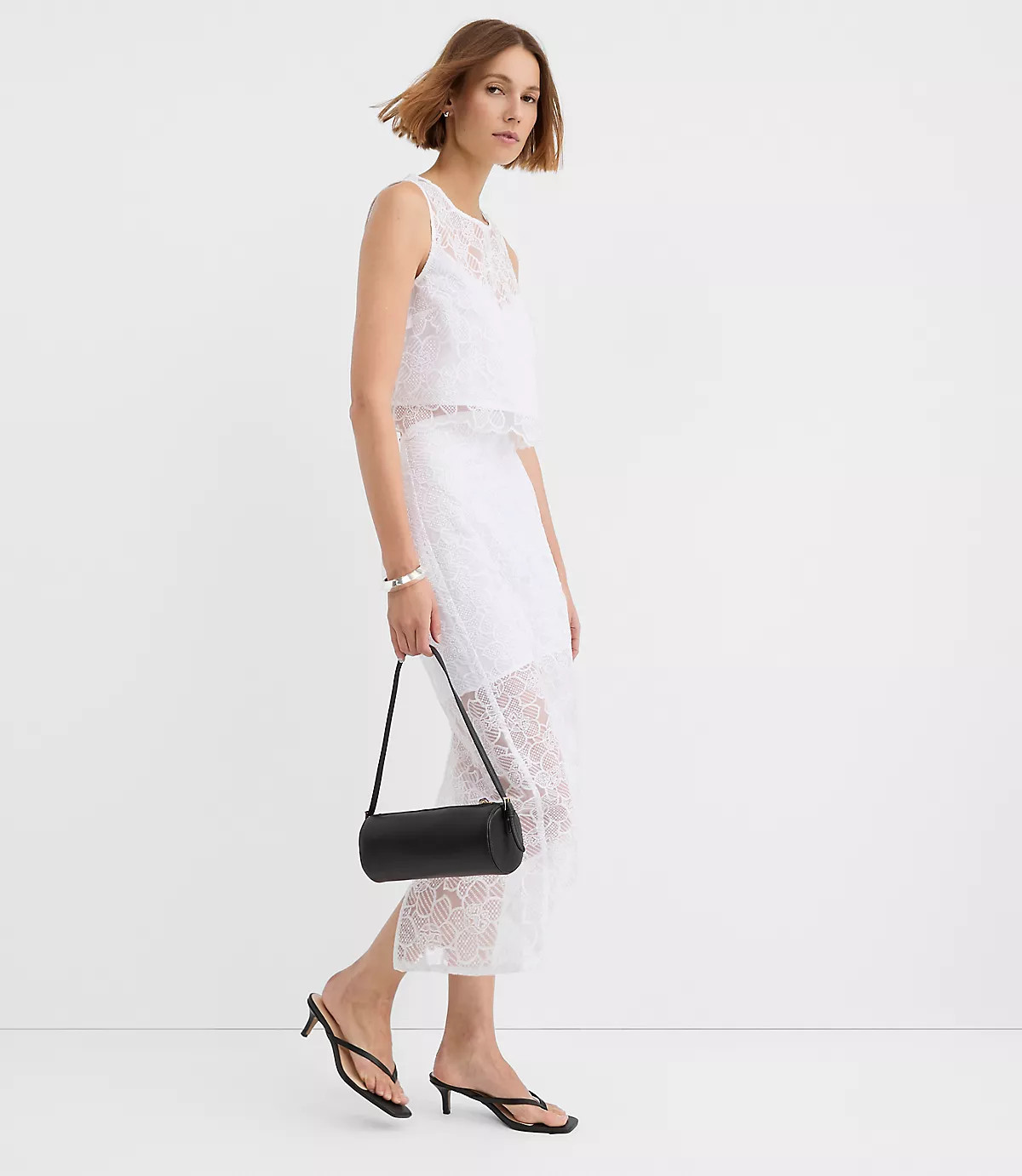 Floral Lace Shell | LOFT