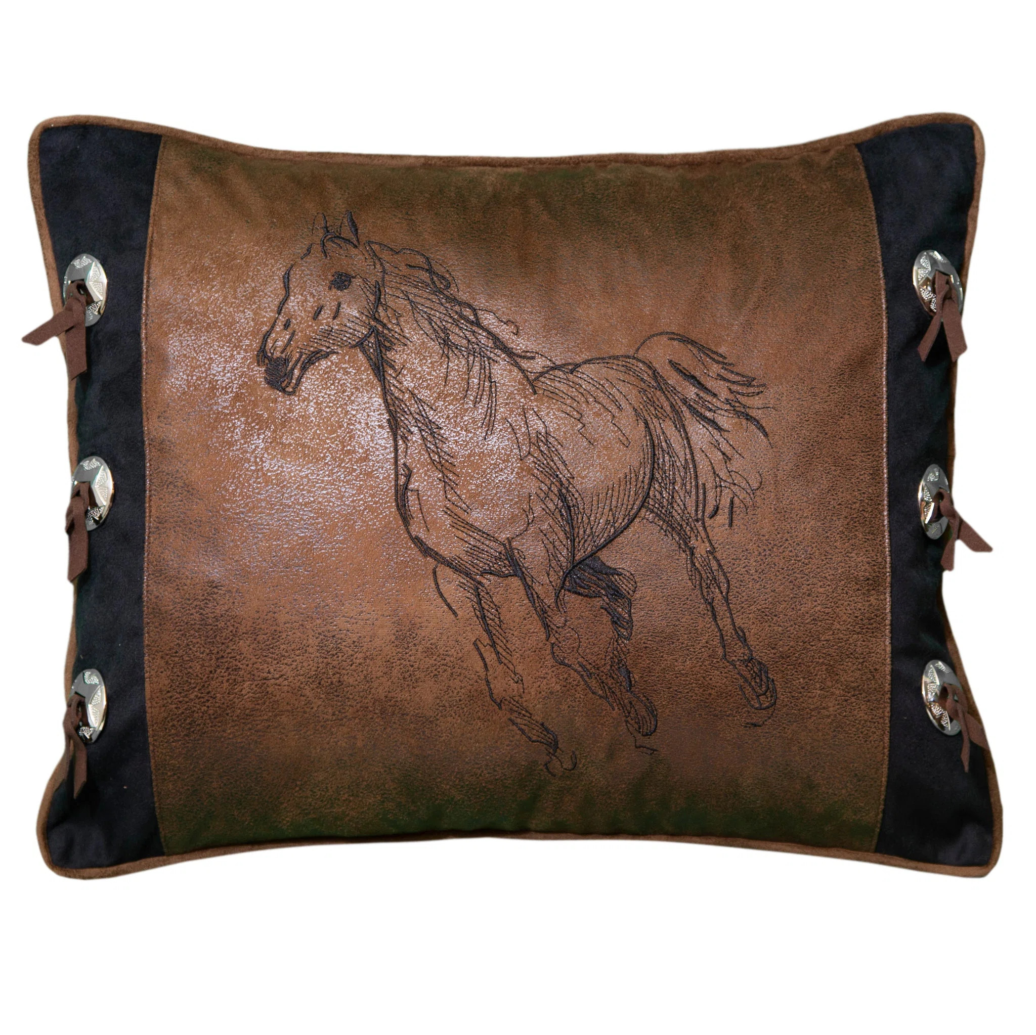 Faux Leather Lumbar Rectangular Pillow Cover & Insert | Wayfair North America