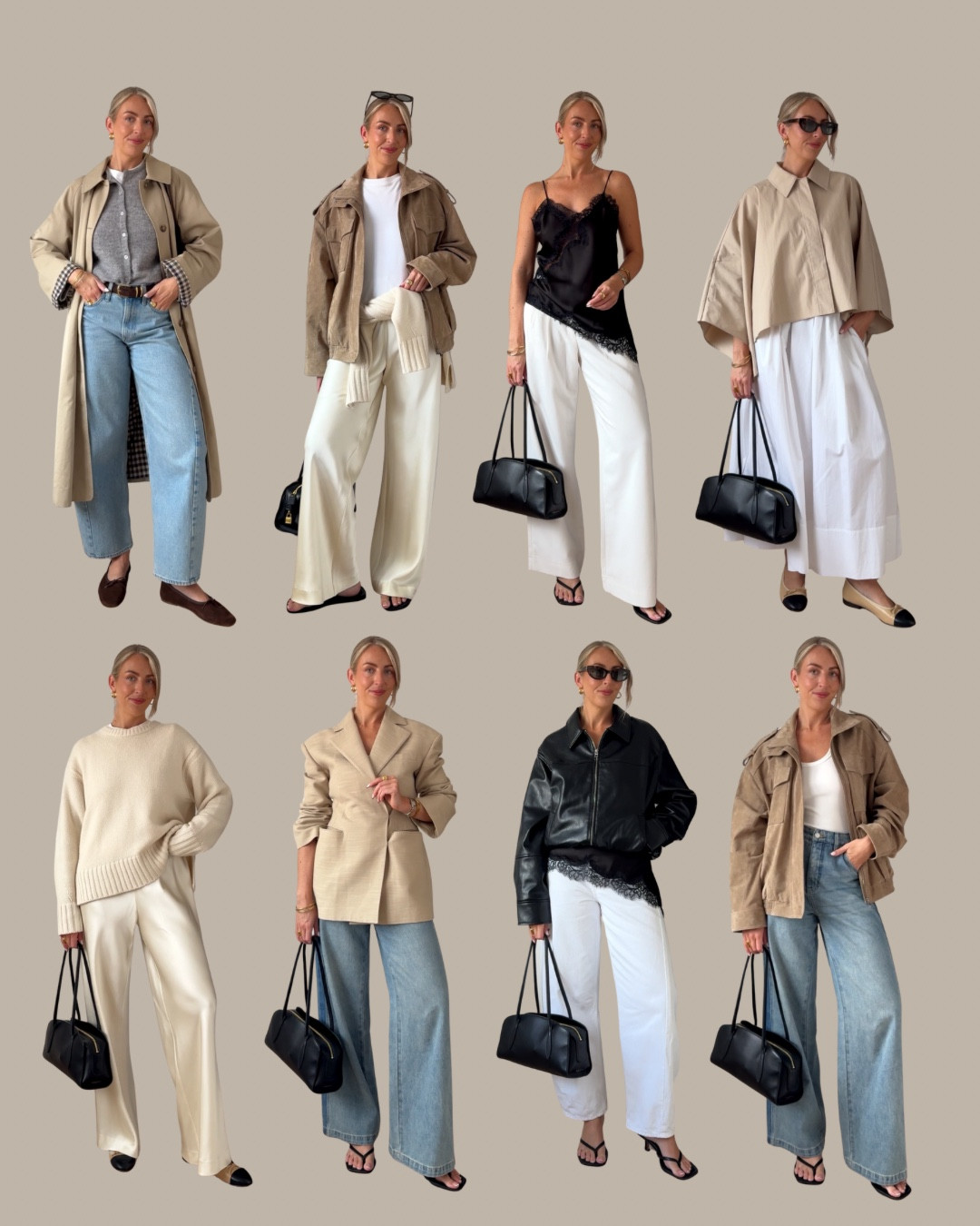 25 pieces into 25 outfits 🤍🍂 including exact product breakdown 

Trench coat, jeans, jackets, suede jacket, barrel leg jeans, wide leg trousers, leather jacket, blazer, capsule wardrobe, autumn essentials, transitional outfits 


#LTKautumn #LTKstyletip #LTKuk