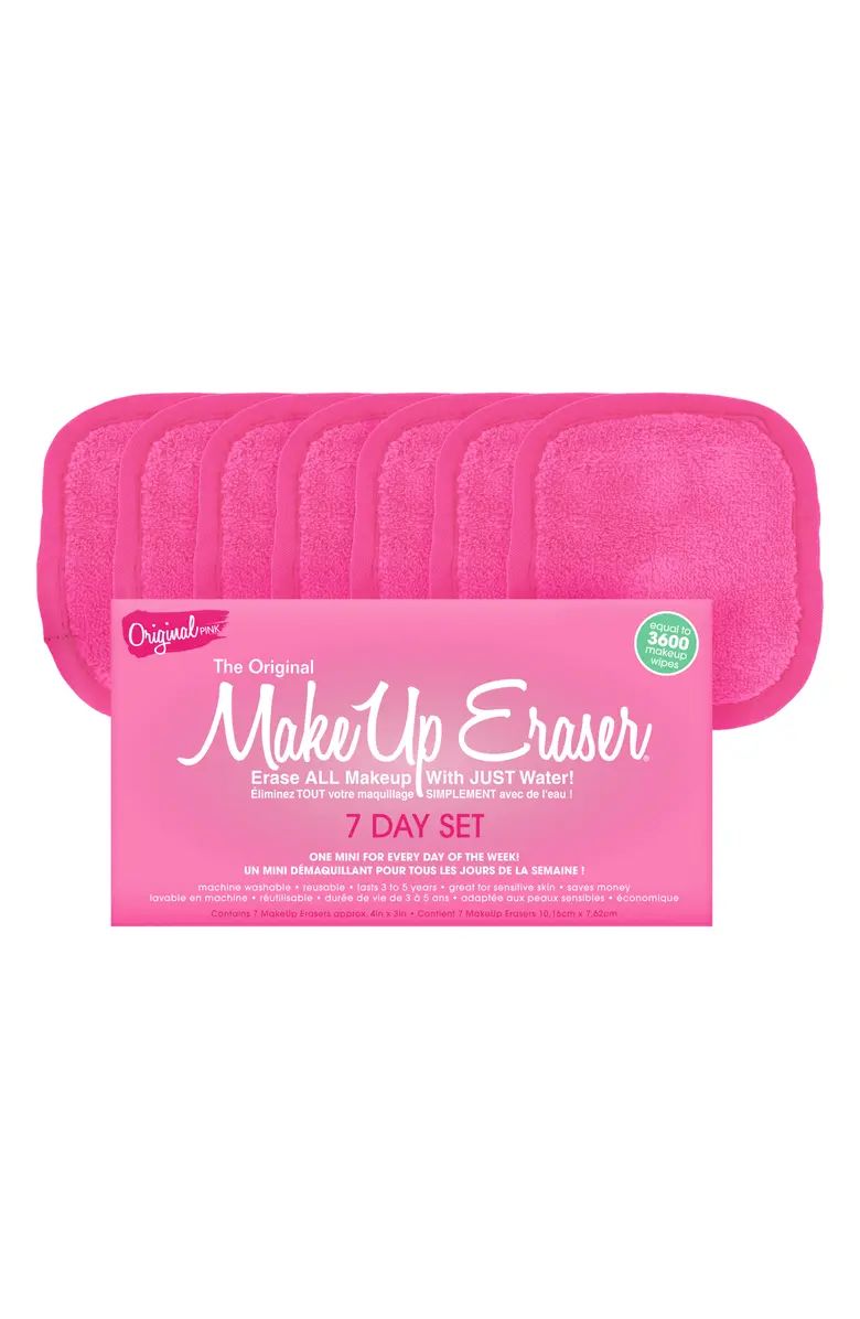 Makeup Eraser Original Pink 7-Day Mini MakeUp Eraser Set | Nordstrom | Nordstrom Canada