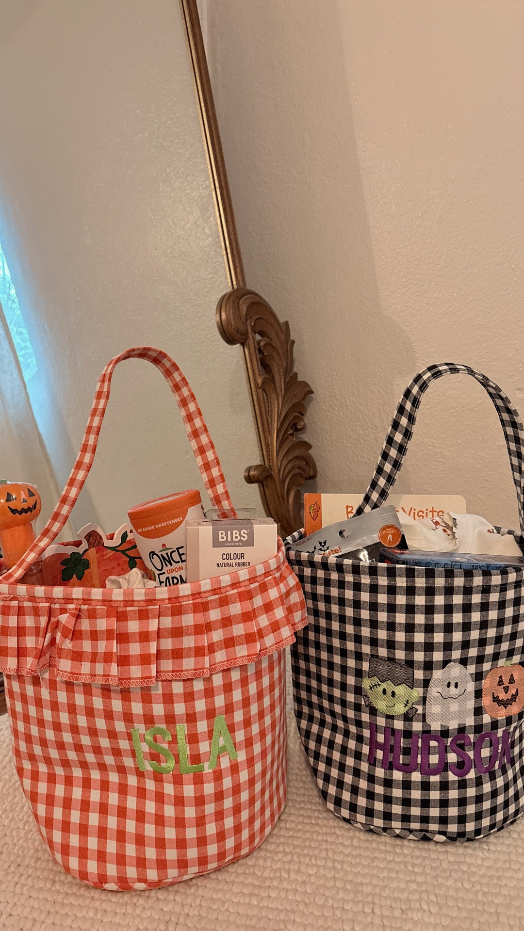 Walmart boo baskets for my 5 year old & 10 month old 🍂🎃