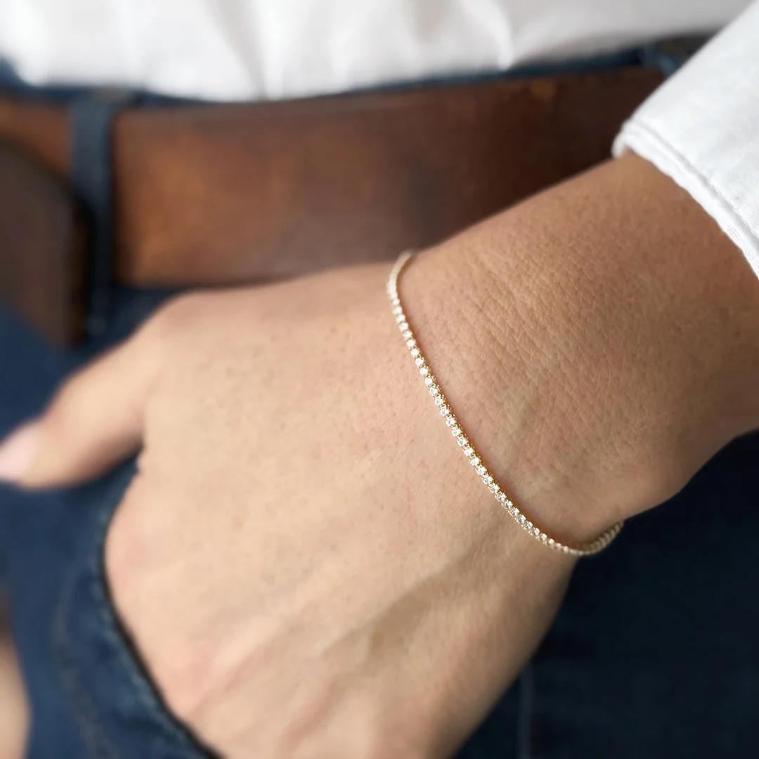 Minnie Micro Tennis Bracelet | Sarah Cornwell Jewelry