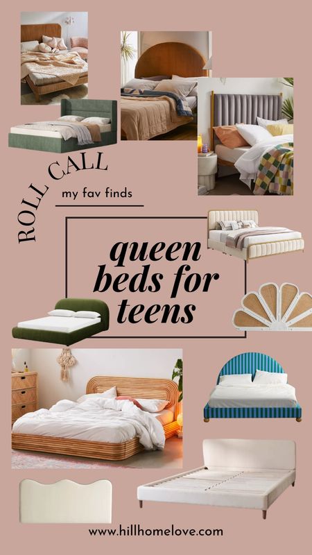 Queen bed frames and headboard ideas for teens! These would be so fun!! Playful, unique teen bed ideas. 

Dark green rounded bed frame is from Poly & Bark  


#LTKhome