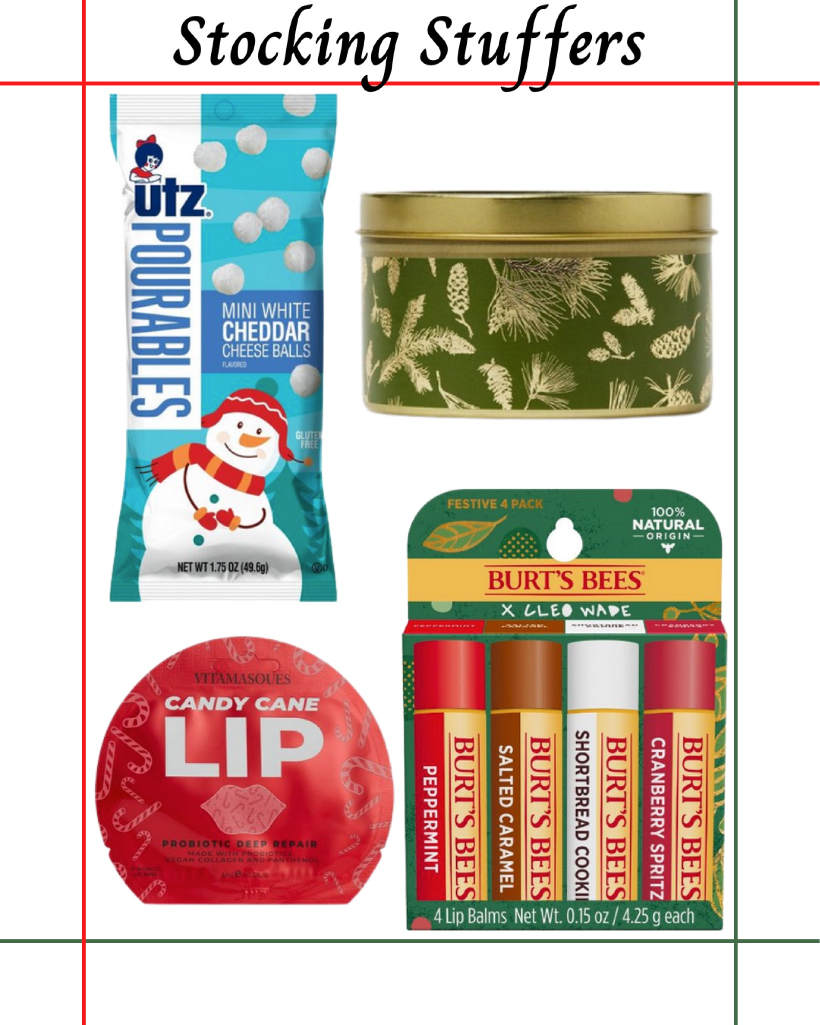 Festive Fix Holiday Lip Balm 4 Pack