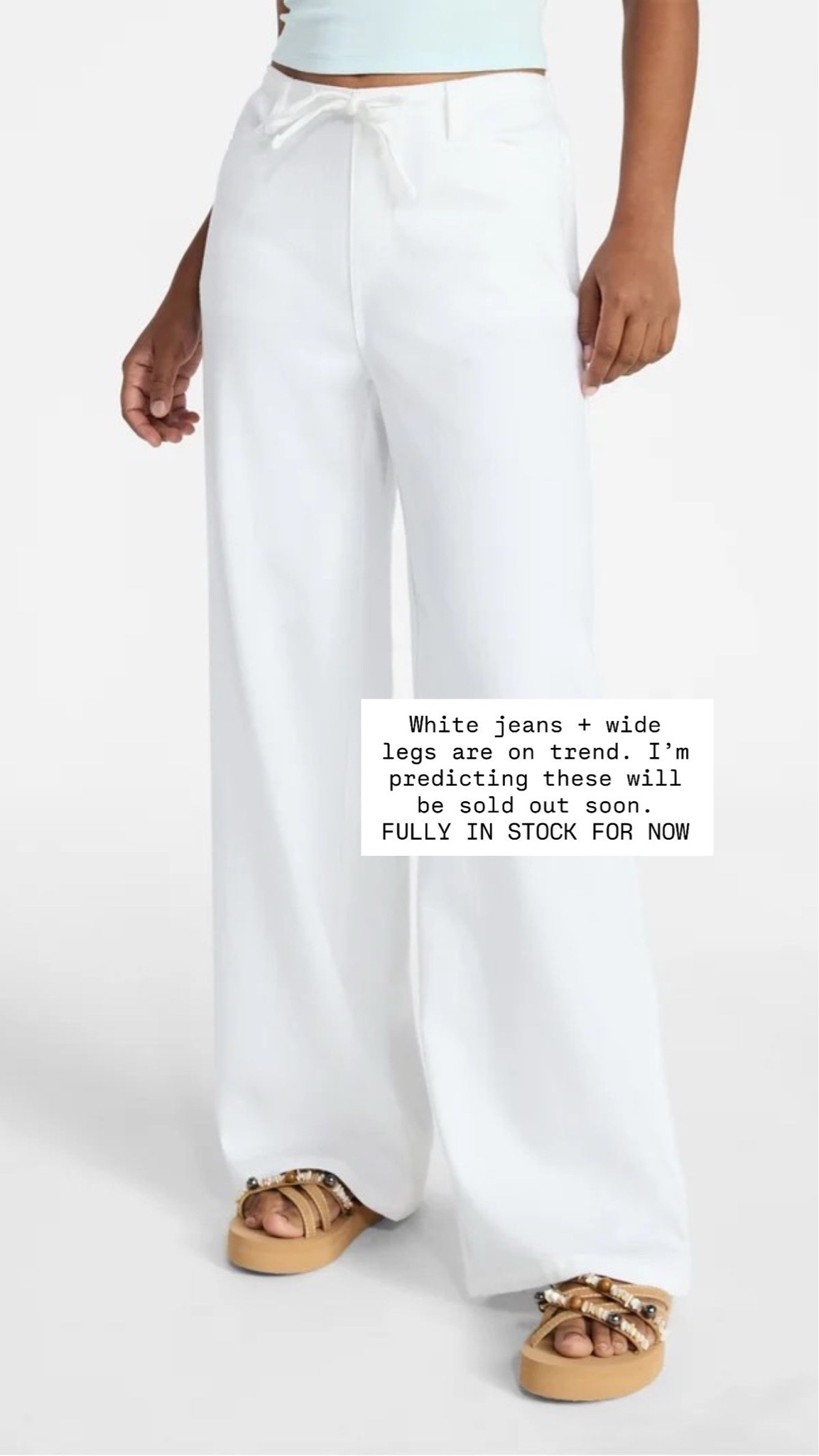 White denim is on the trend , especially wide leg AND drawstring! 

I added these to my cart so quick!

#LTKdayinmylife #LTKgrwm #LTKmomlife