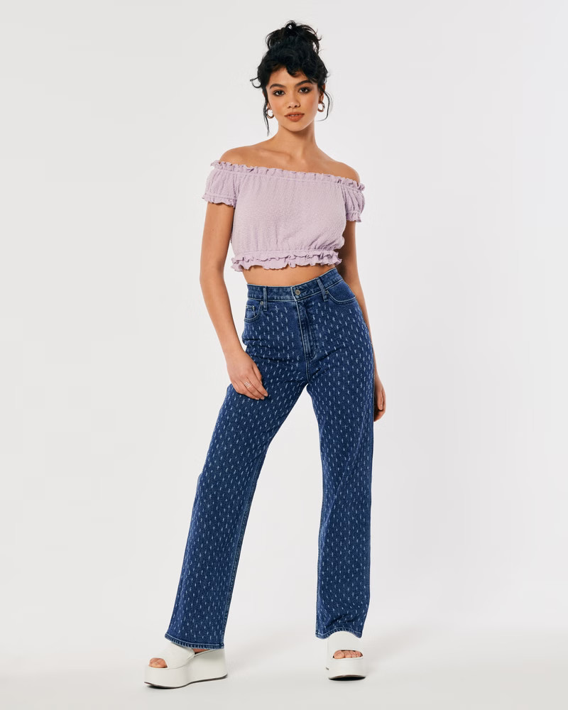 Exchange Color / Size
		
		
				
			


  
						Social Tourist Ultra High-Rise Dot Pattern Straig... | Hollister (US)